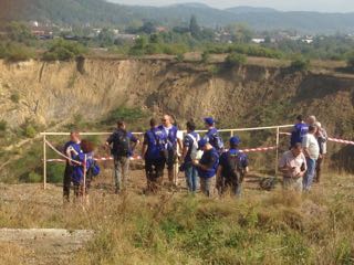EUCP Team visit to crater collapsed mine